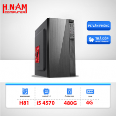 Cấu hình H81 CPU Core i5 4570 Ram 4G SSD 480G - Bảo hành 2 năm