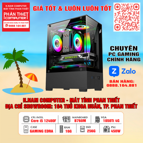 PC CHƠI GAME HIỆU SUẤT CAO GTX 1050Ti - 12400F - B760M