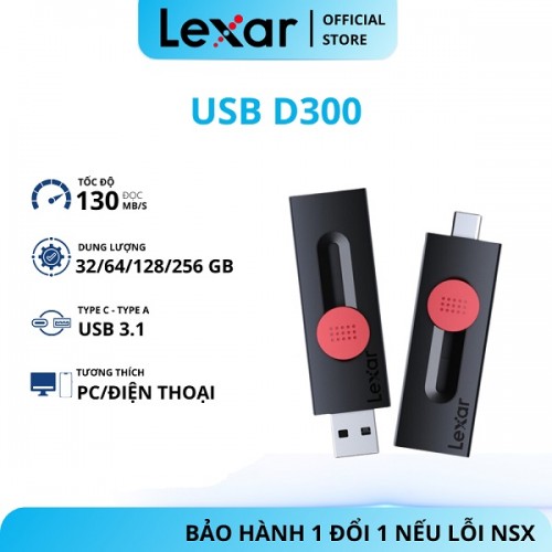 USB Lexar JumpDrive D300 32Gb USB 3.2 Type-C